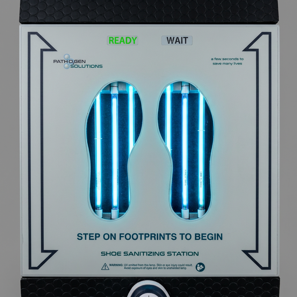 UVZone® footwear sanitizing station floor unit