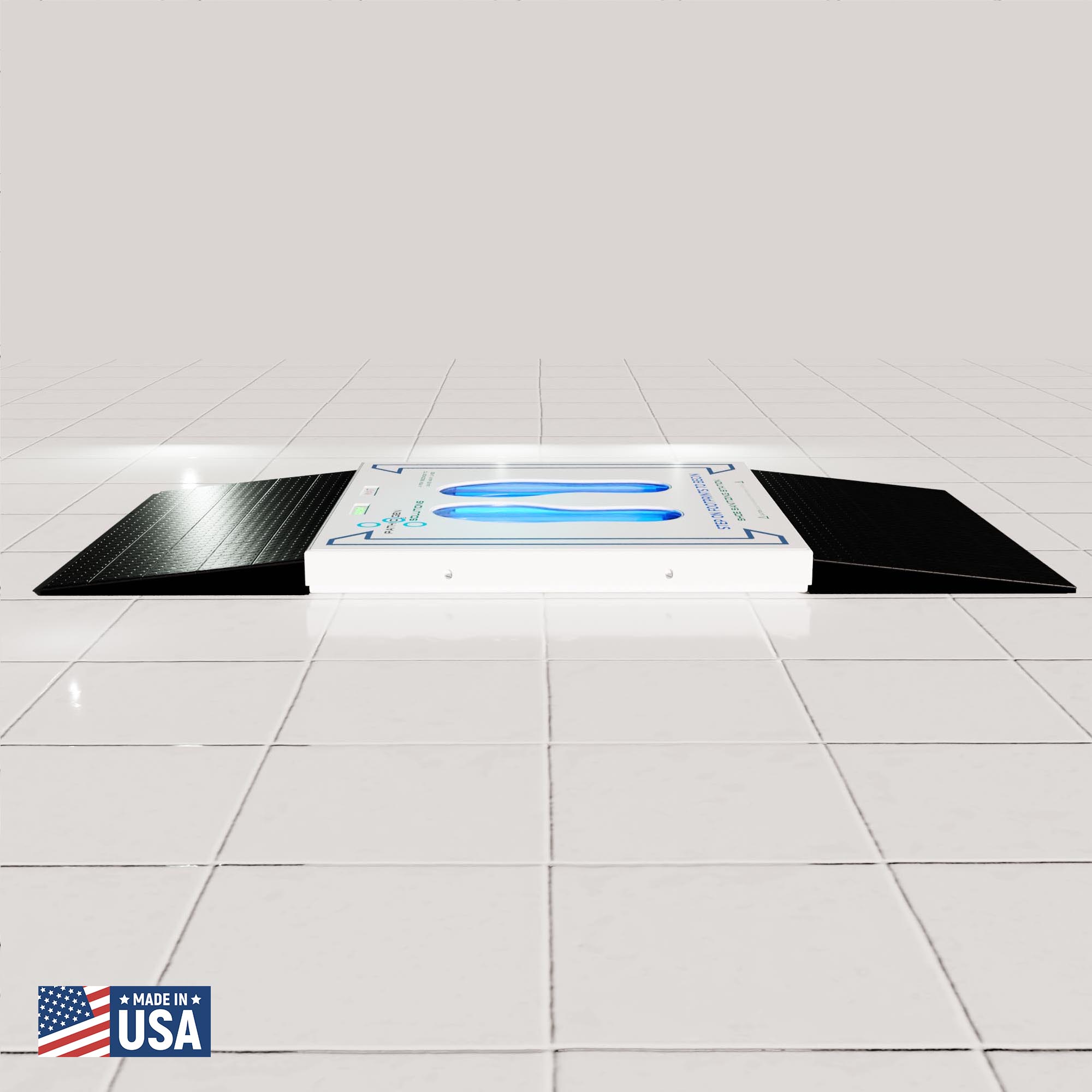 Show Sanitizing Machine For Cleaning Pathogens Off Shoes