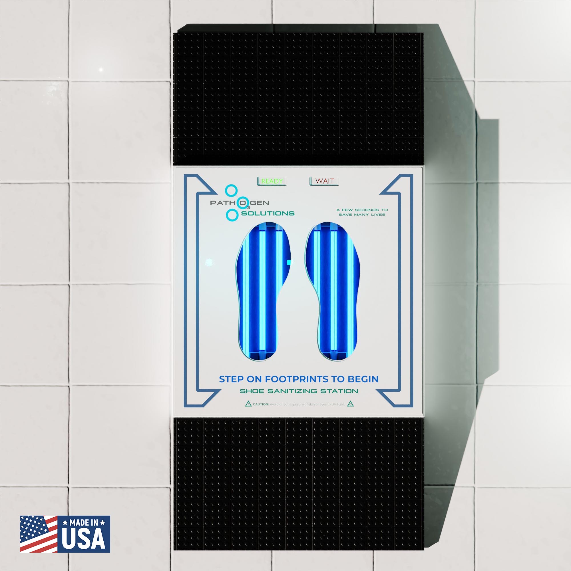 Show Sanitizing Machine For Cleaning Pathogens Off Shoes